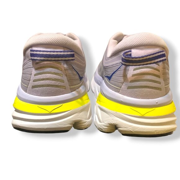 Hoka One One Bondi 7 Women's Running Shoes 10.5 Lavender Yellow Cushioned Read - Picture 6 of 15